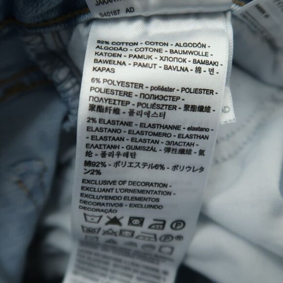 Levi's 721 Jeans Women's Size 27 Blue High-Rise Skinny Denim 28" Inseam Stretch - Picture 12 of 16